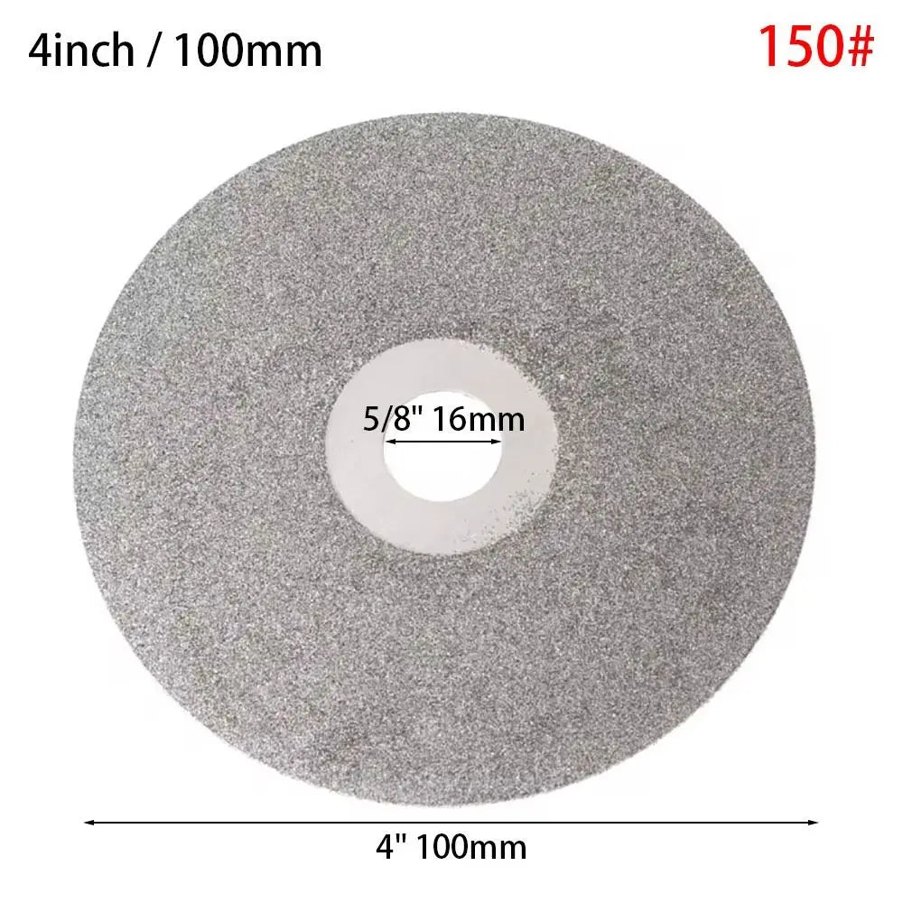 1Pcs Diamond Coated Diamond Grinding Disc 80-3000Grit Abrasive Disc Grinding Wheels Woodworking Tool 4inch 100mm Quake 150 grits