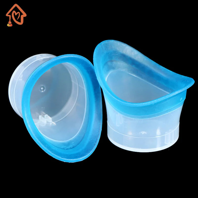 2pcs Eyewash Cup Silicone Resuable Soft Eye Bath Cup Eye Wash Cup Quake