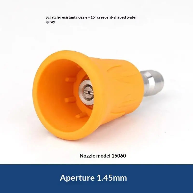 Quick Connect Stainless Steel Car Washer Sector Sprayer Nozzle Tips With Soft Rubber Sleeve High Pressure Wash Nozzles Quake A24
