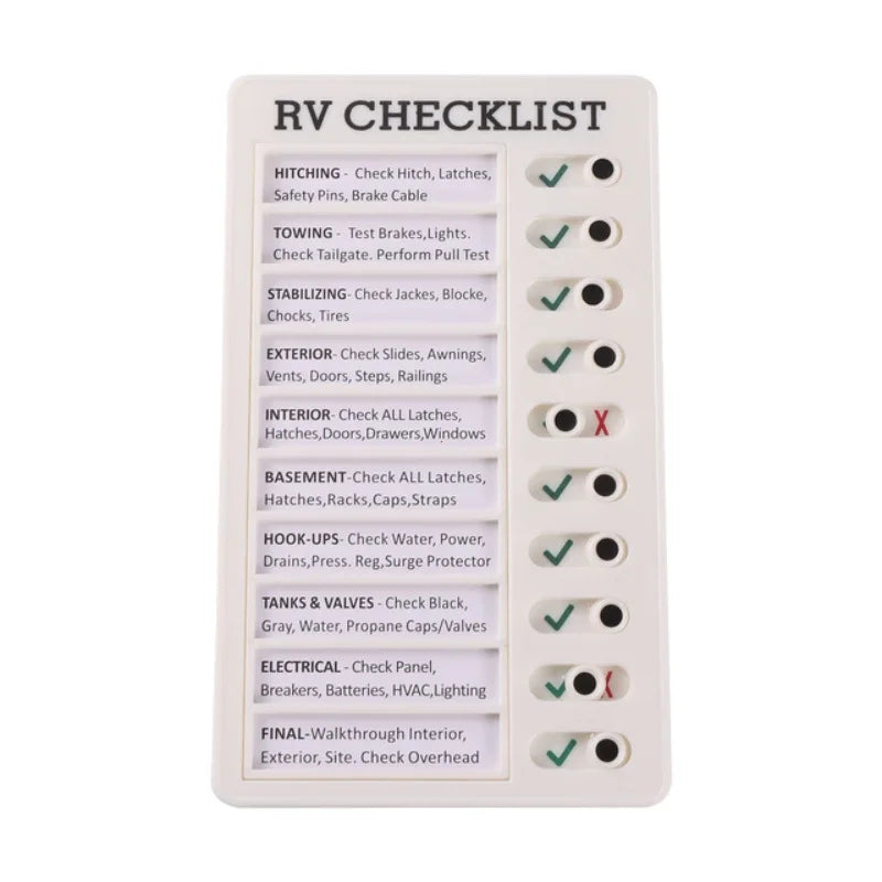 Reusable My Chores Checklist Daily Planner Memo Plastic Board Chore Chart Responsibility Behavior for Kid Self-discipline Card Quake RV CHECKLIST