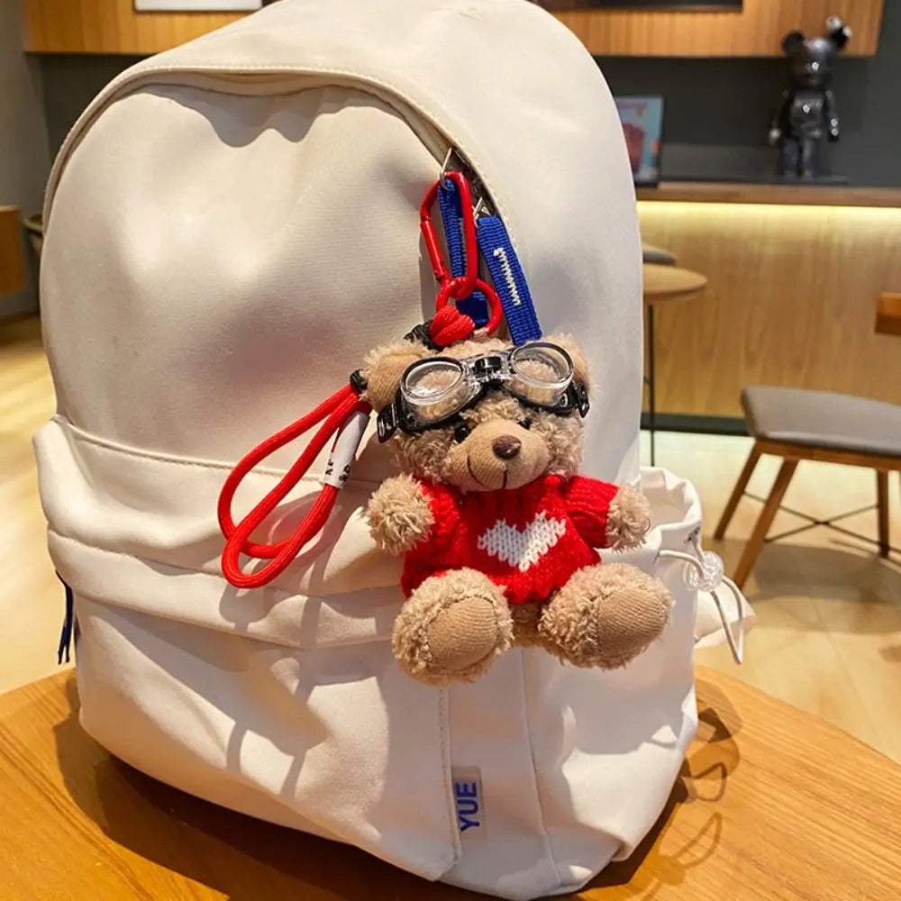 Cartoon Brown Bear Doll Plush Bear Pendant Cute Bag Accessories Plush Hangings Hangings Ornament Pendant Gift Quake