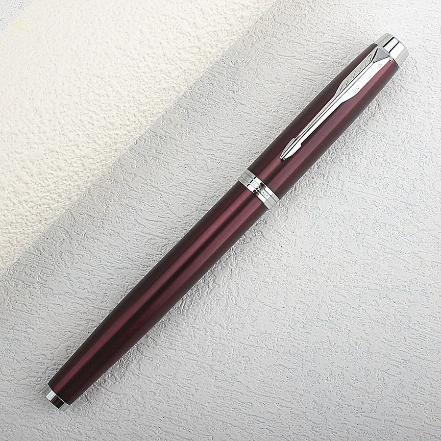 Luxury Arrow Clip Metal Fountain Pen 0.7MM Nib , White Black Barrel Business Office Home School Supplies Quake 996-5 0.7MM