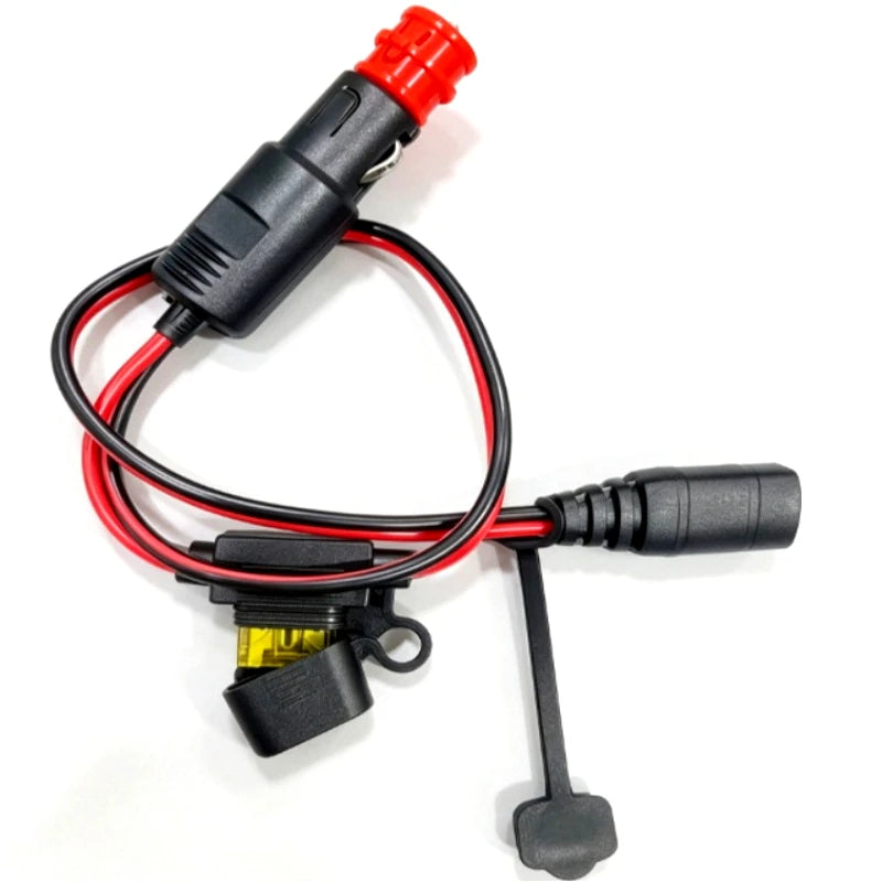 Heavy Duty European DIN Cigarette Lighter Plug to CTEK Connect 16AWG Automotive Vehicle Battery Charging Wire Cable Quake