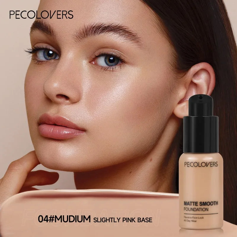 Facial Liquid Foundation 30ml High Coverage Waterproof and Sweatproof Concealer Makeup Foundation Liquid Foundation Makeup Quake 04