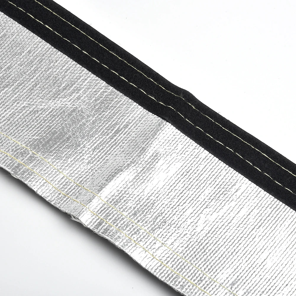 Black Silver Hose Cover High temperature Protection Removal 1Pc Heat Shield Insulated Protect Sleeve Convenient Quake