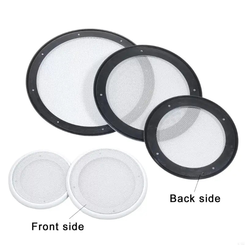 Replacement Speaker Grille Cover with Perforated Metal Face and Separate Trim Frame for Finishing Installed Speakers K1KF Quake