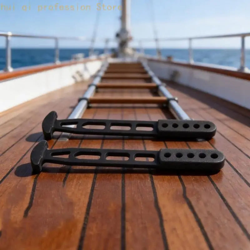 Telescopic Boat Ladder Strap Boarding Fixed Lock Belt, Black Rubber Hold Down H8WE Quake