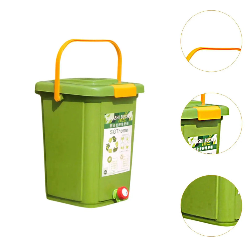 Countertop Compost Bin Portable Fermentation Barrel for Farm Yard Outdoor Quake