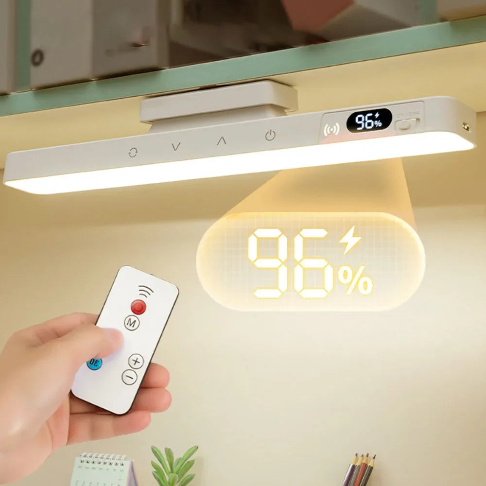 Touch Table Lamp Magnetic Desk Lamp Bulit-in Rechargeable Battery for Reading Cabinet Mirror Bedside Rechargeable Night Lights Quake