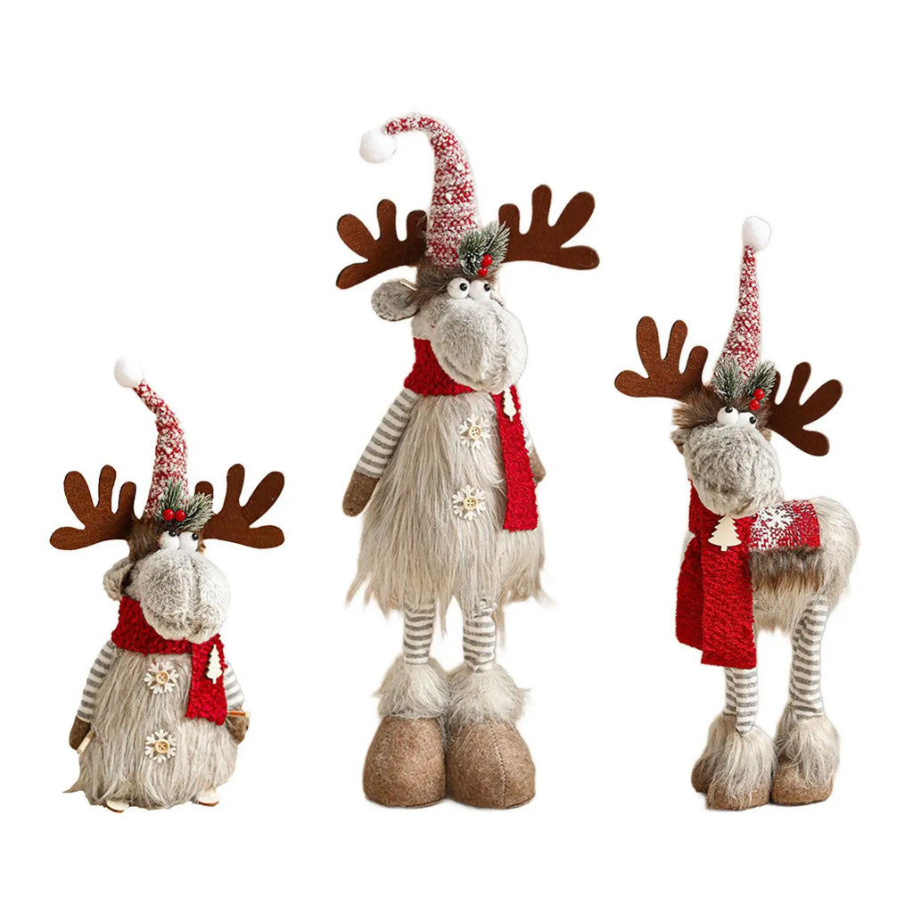 Reindeer Statue Crafts Christmas Sculpture for Bedroom Living Room Hallway Quake