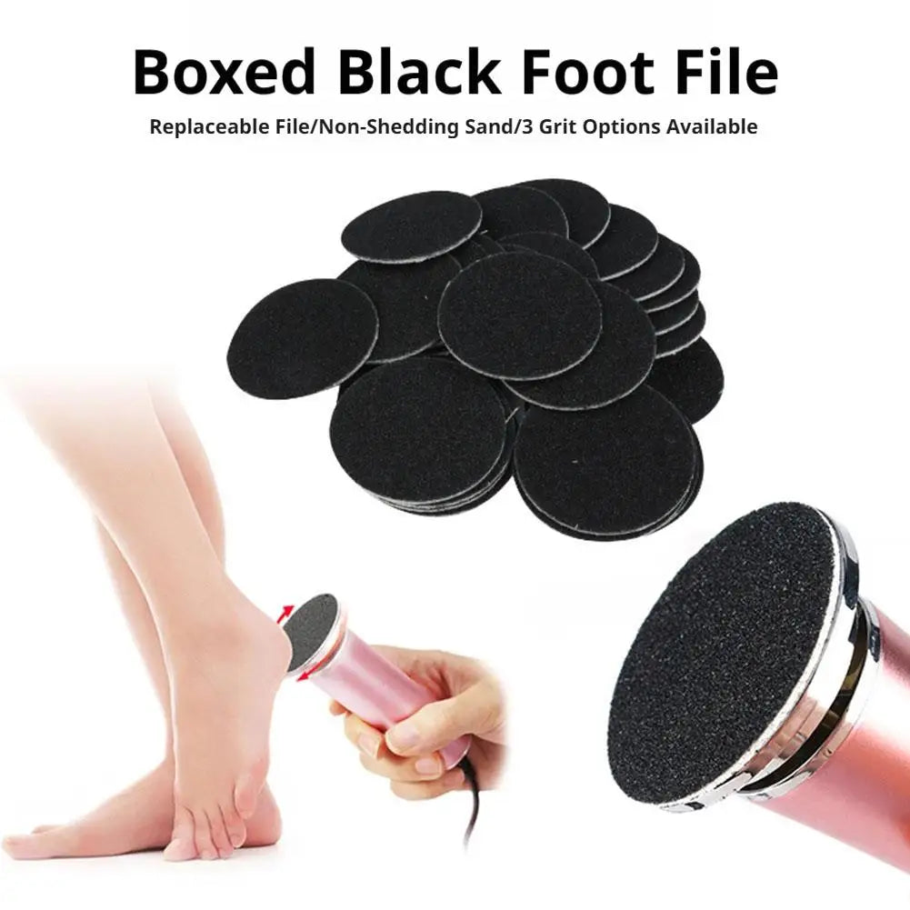 43mm 60pcs/Box Foot Dead Skin Sandpaper For Electric Nail File Cuticle Callus Replaceable Sanding Paper Professional Pedicure Quake