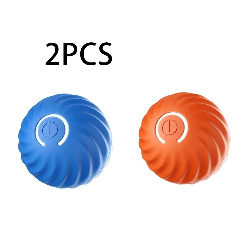1pcs Dog Toys Intelligent Gravity Jump Ball Rechargeable Bite-Resistant Rolling Ball Cat And Dog Chase Interactive Pet Toys Quake 2PCS G1339AB