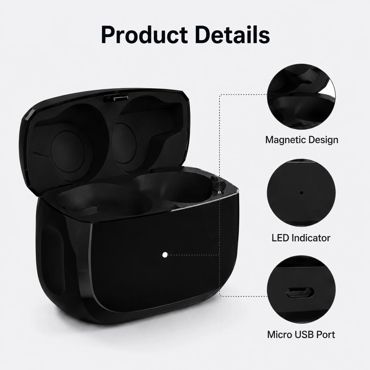 Charging Case Replacement For Jabra Elite 85t Bluetooth Earbuds, Wireless & Type-C Charging, 700mAh Battery Charger Box Quake