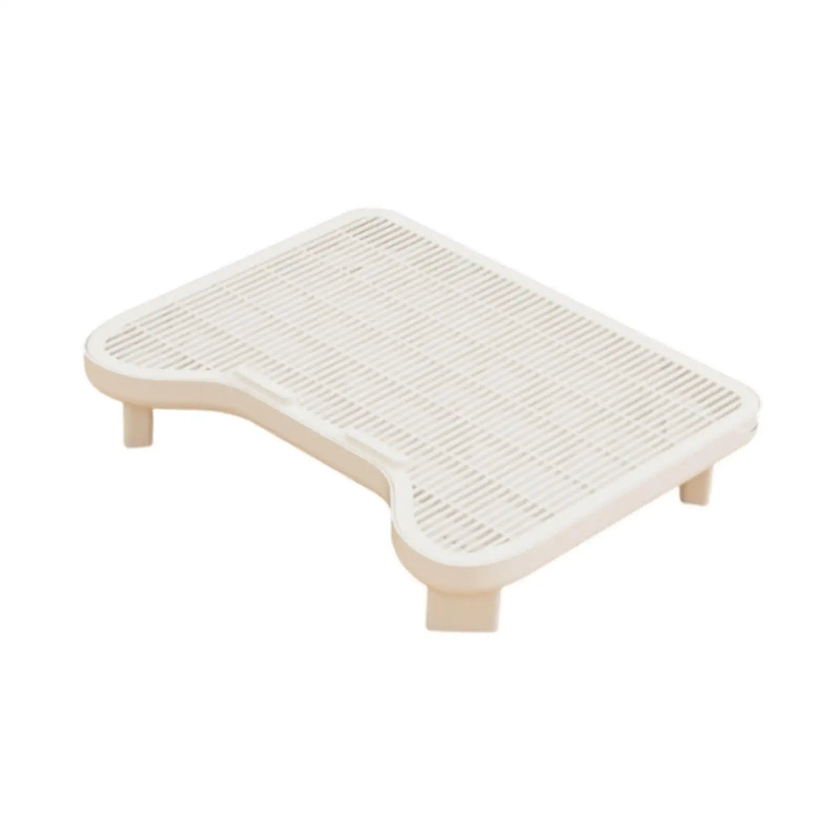 Double Layered Cats Litter Mat Step Stool Splashproof Protection for Portable Large Cage Indoor Cat Condo Quake