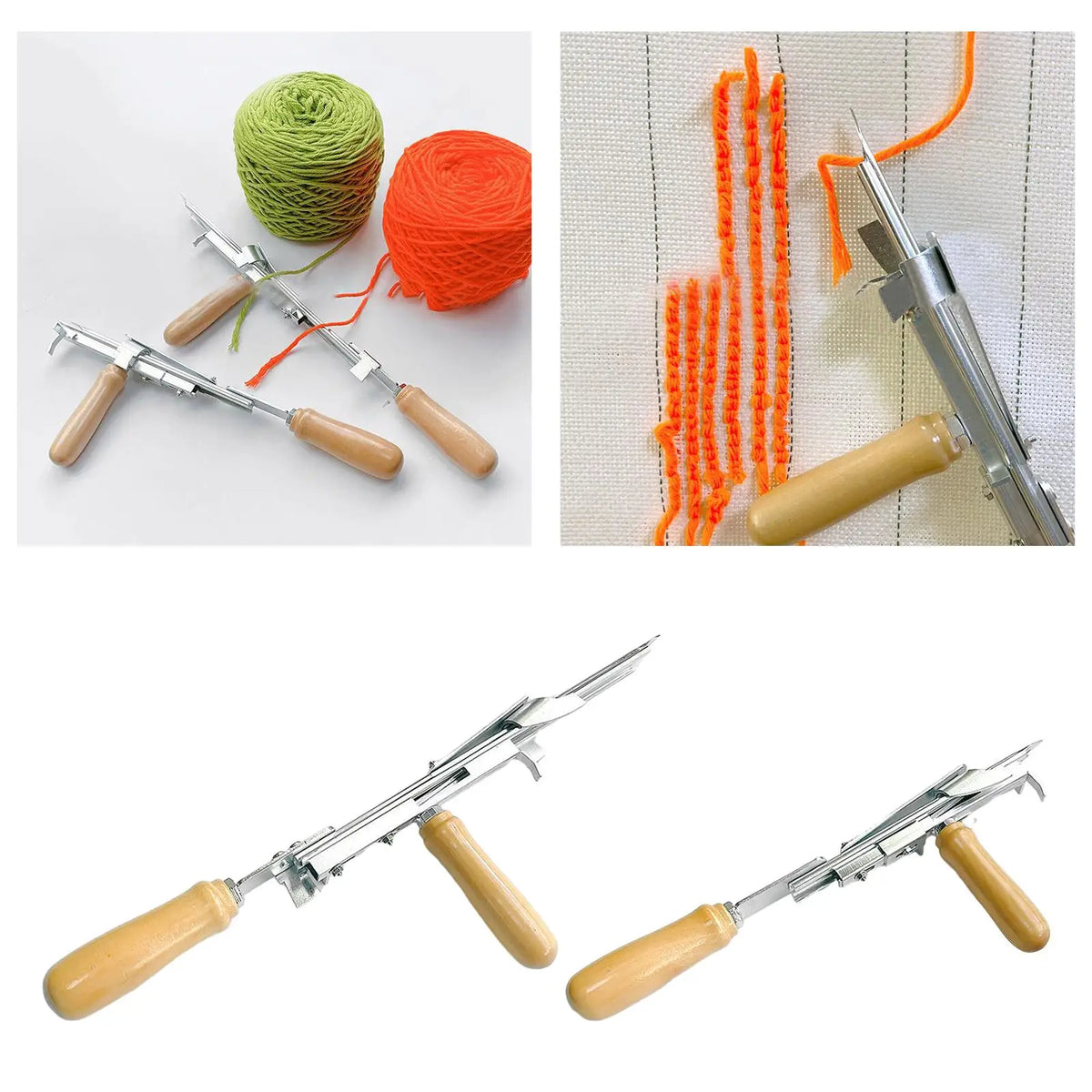 Manual Tufting Carpet Tool, DIY Lightweight Handheld Rug Tufting Loop Pile, Tufting Rug Weaving Tool for Knitting Machine Quake