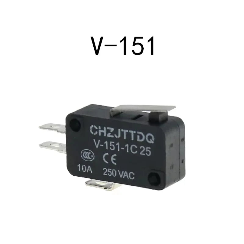 1PCS Micro Limit Switch CHZJTTDQ V-15.V-151.V-152.V-153.V-154.V-155.V-156.-1C 25 Travel Switch Limit Switch Silver Contact Quake V151 1NO 1NC