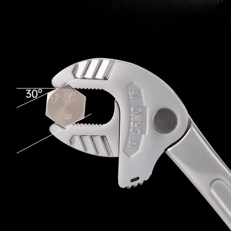 Universal Crab Claw Pliers Wrench Quick Adjusting Ratcheting Wide Mouth Automatic Locking Tool for Plumbing Automotive Hand Tool Quake