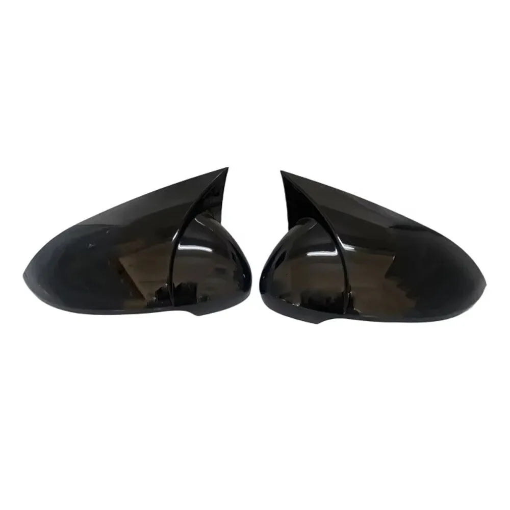 For Volkswagen VW Passat B8 2017-2019 Car Sticker Rearview Side Mirror Cover Wing Cap Exterior Door Rear View Case Trim Carbon Quake Gloss Black