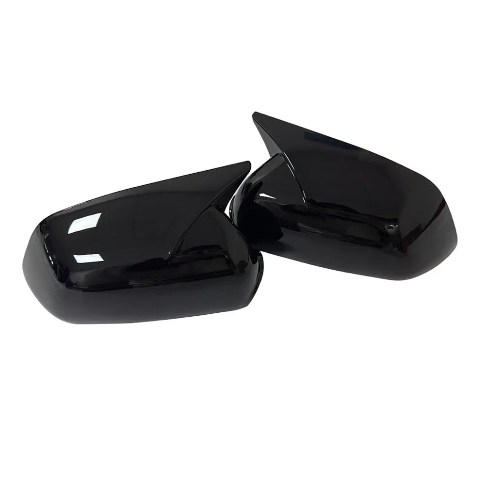 For Volkswagen VW Polo 2005-2009 Car Sticker Rearview Side Mirror Cover Wing Cap Exterior Case Trim Accessories Auto Decoration Quake Gloss Black