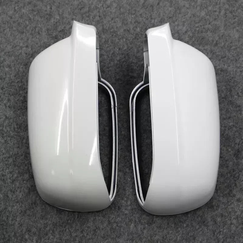 For VW Golf 4 MK4 1998-2005 Passat B5 Jetta Car Replacement Rearview Side Mirror Cover Sticker Wing Cap Exterior Door Case Trim Quake White