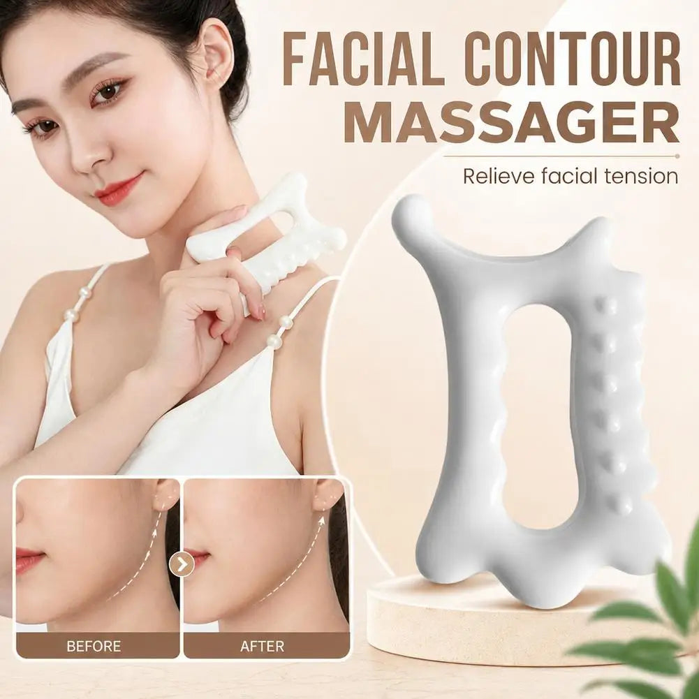 Ergonomic Versatile Handheld Gua Sha Board For Face & Body - Non-ceramic Gua Sha Massage Tool Relaxation And Beauty Massager Quake