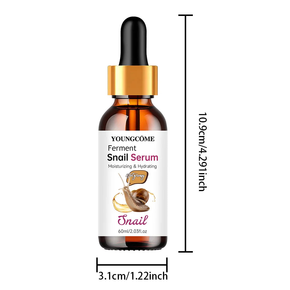 Snail Collagen Face Serum Facial Skin Care Anti-aging Wrinkle Moisturizing Whitening Firming Skin Essence Shrink Pores Korean Quake 60ML