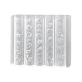 Flower Sea Shell Conch Coral Starfish 3D Acrylic Nail Mold Nail Decorations DIY Resin Manicure Mold Nail Art Mold Quake transparent