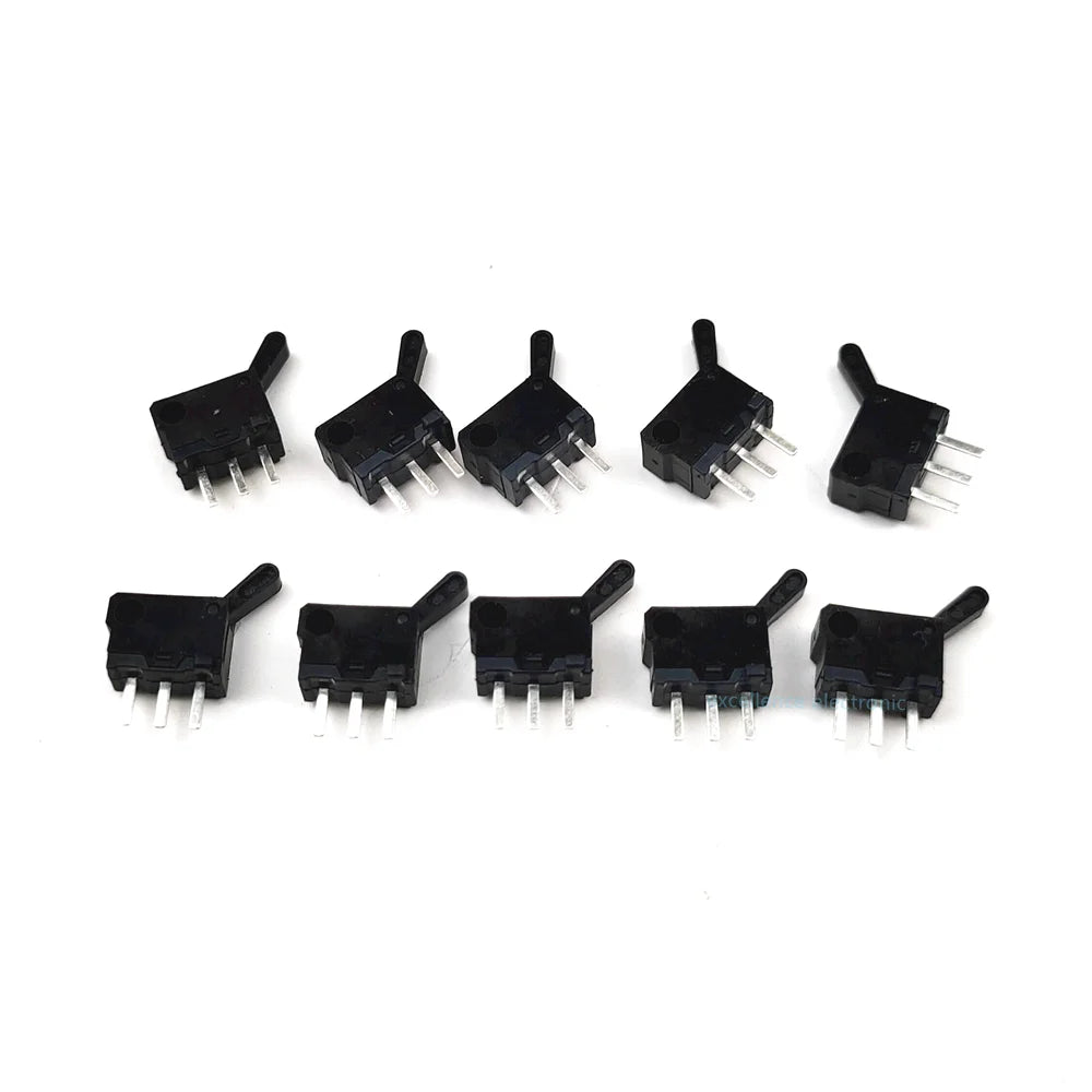 100/50/10PCS Limit Switch 3 Pins Direct Insertion Reset Micro Motion Detection Button Switch for Game Flash Door Reset Switch Quake