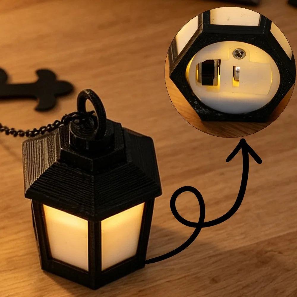 Halloween Bookshelf Lantern Ghost Decor Light Portable Mini Library Lamp Hidden Book Gap Lighting Fixture Home Indoor Decoration Quake