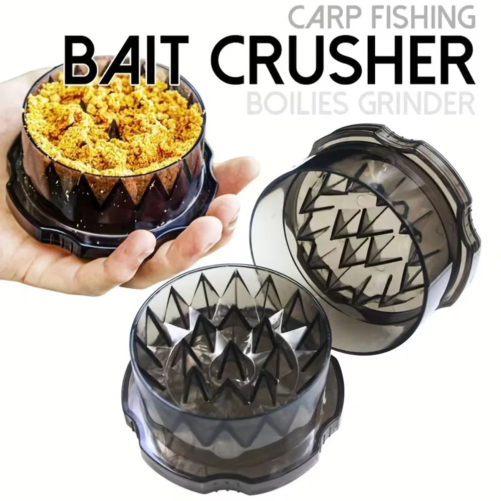 1-Piece Reusable Hard Bait Crusher - Durable Plastic Carp Bait Crusher with Triangular Teeth, Mixed Colors, Suitable for Outdoor Fishing Accessories and Bait Preparation, Efficient Crushing, Durable Tool, Ideal for Sports Fis Quake