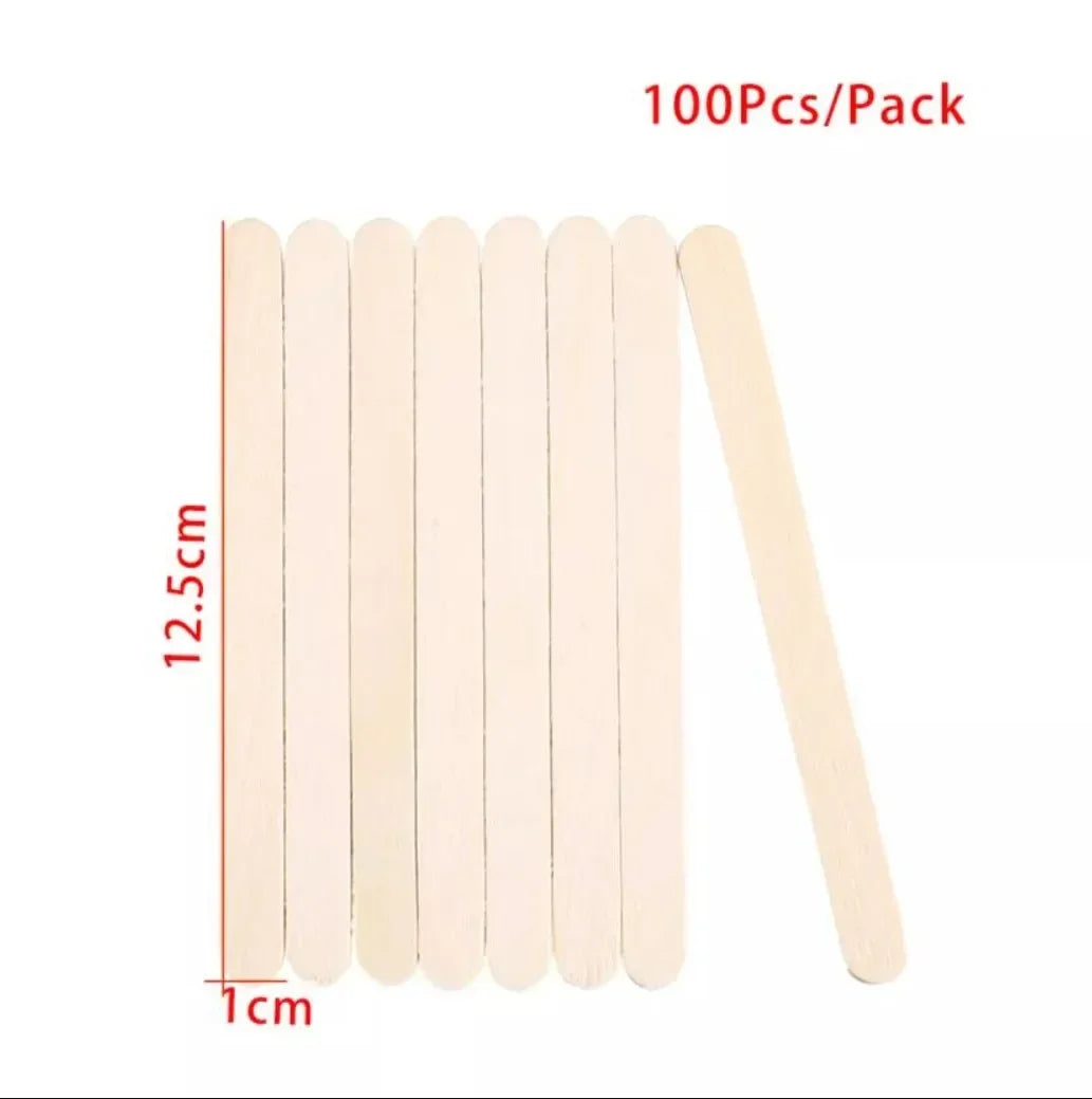 Resin Cream Stick 50/100/150Pcs Tool Epoxy Stirring Stick Popsicle Ice Handmade DIY Resin Mold Wood Ice Pop Sticks Making Tools Quake 125mm 100Pcs