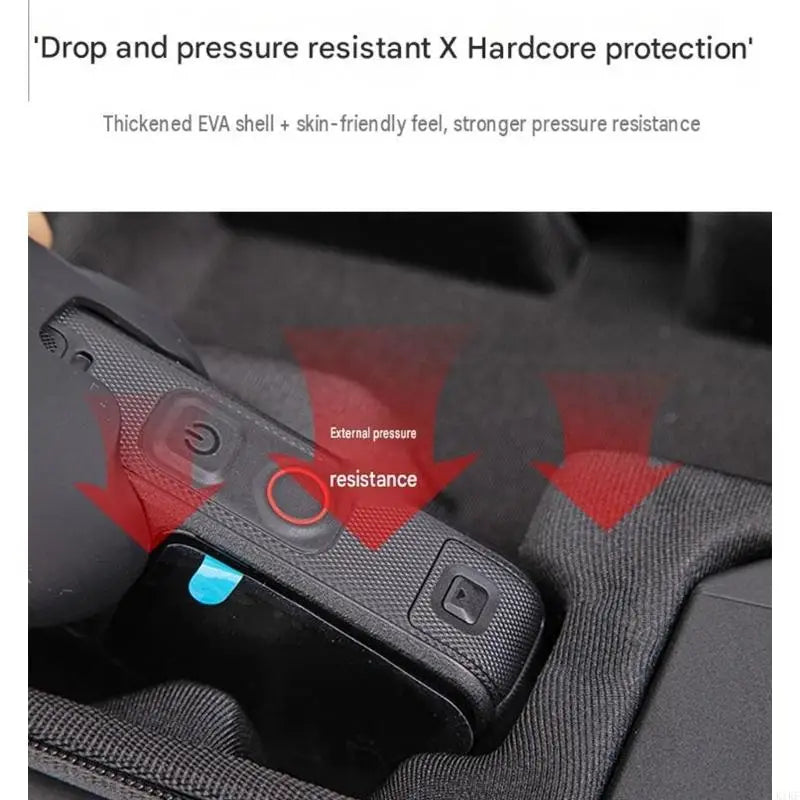 Hard Shell Camera Travel Case for X6, EVA Storage Organizers with Adjustable Shoulder Strap and Quick Access Zippers K1KF Quake