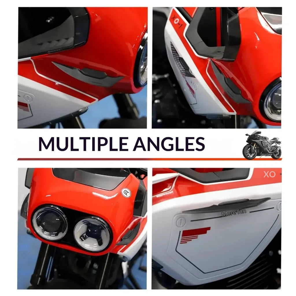 2pcs Universal Refit Motorcycle Winglet Aerodynamic Spoiler Dynamic Wing Decoration Sticker For Motorcycles E-bikes Scooters Quake