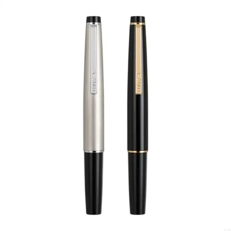 Pocket Fountain Pen, Metal Fountain Pen EF 0.38MM Fine Point, Screw Filling Cartridge for Office Notes, Journaling, K1KF Quake