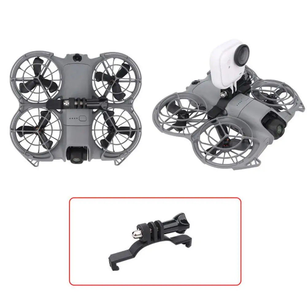DJI NEO2 Top Mount Extension Bracket - Drone Accessory for Action Camera Mounting, Stable & Secure Design for Outdoor Quake