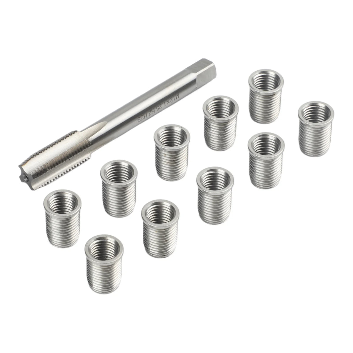 Professional Thread Cutting Tools M10X1.25 M10X1.25 Tap Stainless Steel Inserts Galvanized Finish High-speed Steel Tap Quake