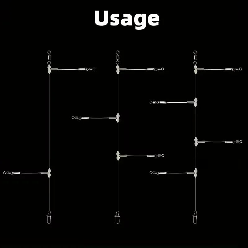 5/10pcs Luminous Gourd Balance Support, Gourd Swivel Connector, DIY Fishing Tackle Set for Sea Fishing, Quake