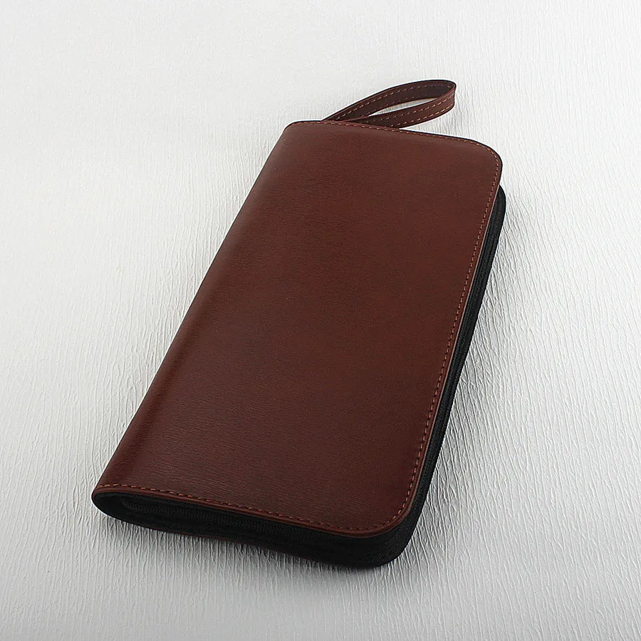 PU Leather Pen Holder Case for 10 24 36 48 Pens Waterproof Storage Organizer Quake 36 Slots-3