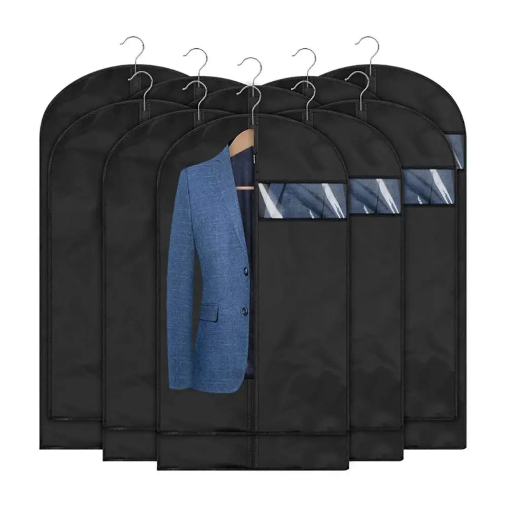 Dustproof Clothing Covers Waterproof Clothes Dust Cover Coat Suit Dress Protector Hanging Garment Bags Closet Organizer Quake