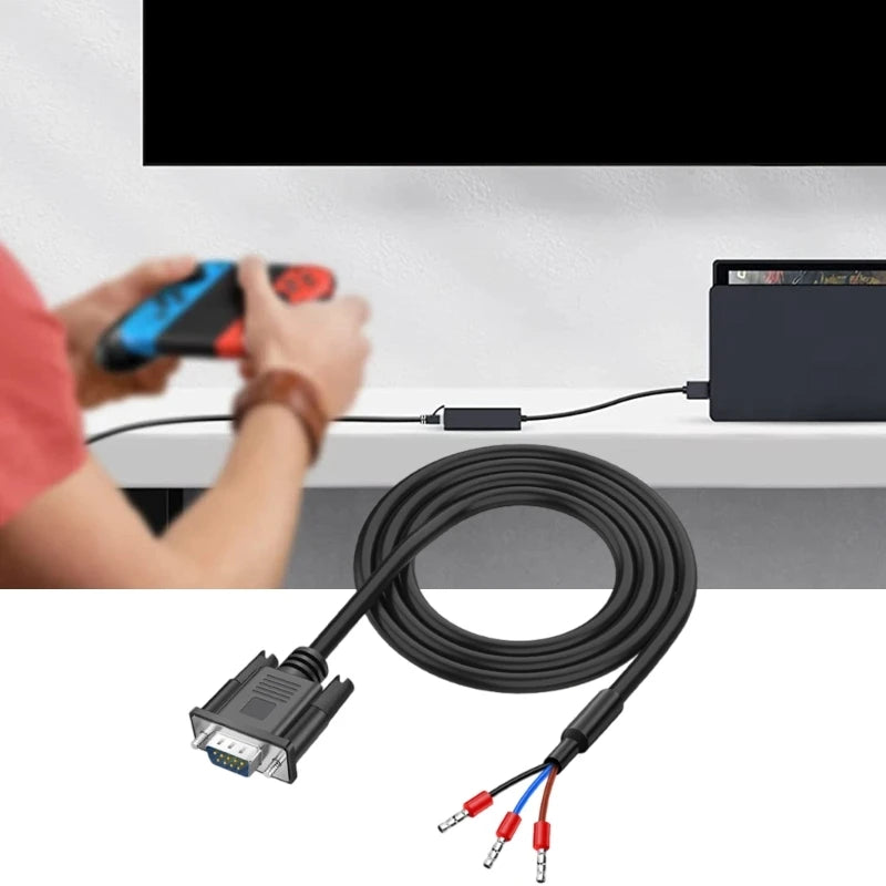 RS232 Compatible DB9s Serial Cable 9 Pin Male Connector for Stable Transmission K1KF Quake