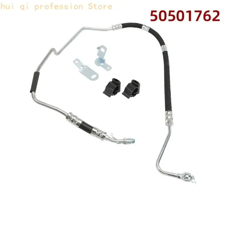 Replacement Hydraulic Steering Fluid Hose Set, Metal Hard Line Rubber Assembly 50501762 50504346 for 159 Sportwagon 2005‑2011 Quake