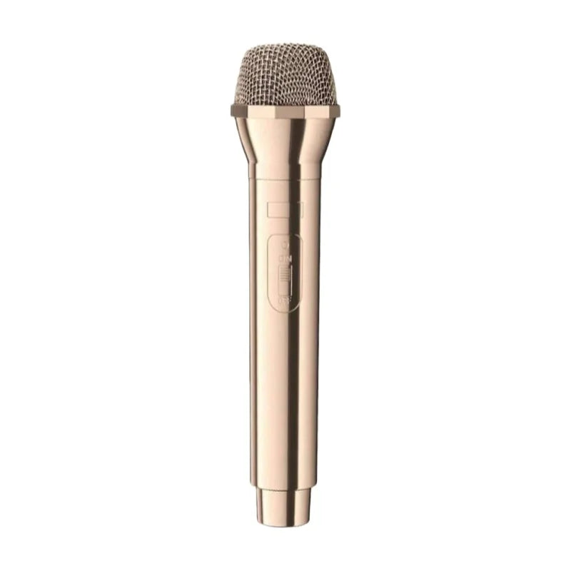Simulation Microphone Prop,Plastic Realistic Pretend Microphone Prop,Fun Stage Mic Prop for Christmas,Cosplay,Speech,Music Party Quake gold-plating