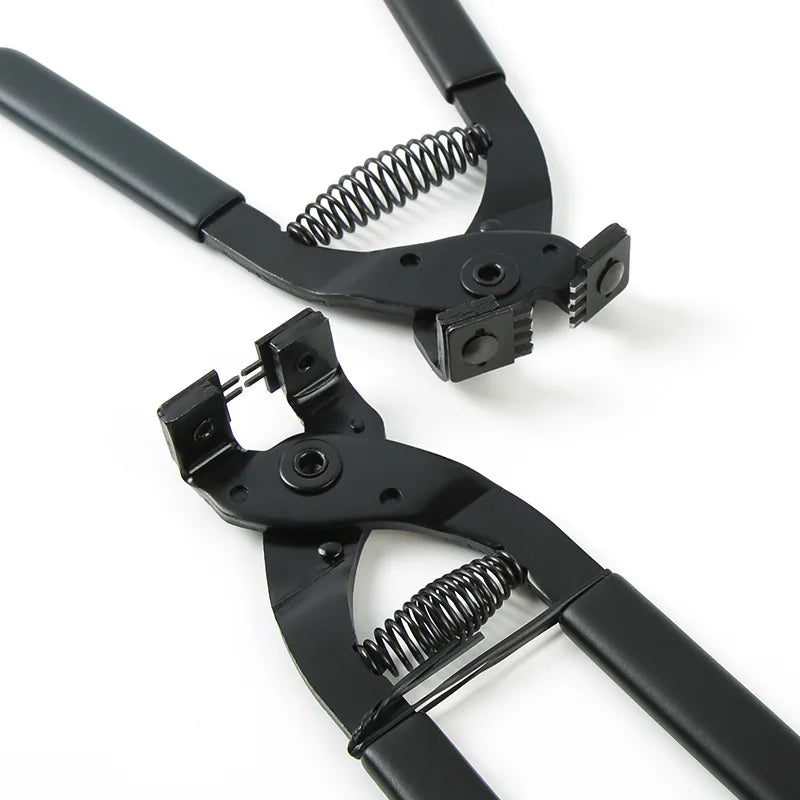 Silent Leather Punch Pliers 17cm Tool Steel with 4mm Diamond Chisels 2 and 4 Teeth for DIY Crafting Belt Bag Strap Repair Quake