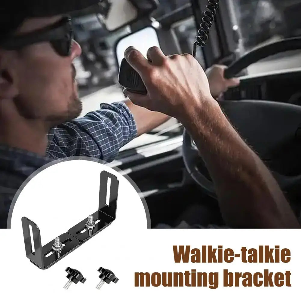 Universal Radio Mounting Bracket Universal Radio Mount Bracket Adjustable 6-10 Inch Heavy Duty Vehicle for Scanner for Trucks Quake