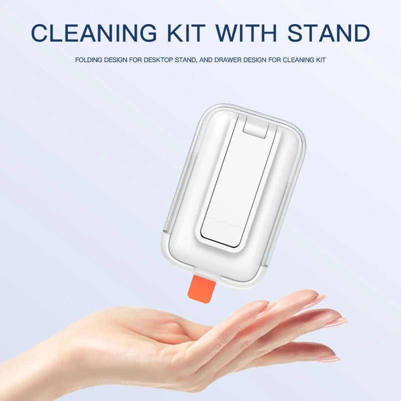 19 in 1 Electronics Cleaning Kit with Foldable Phone Holder Keyboard Cleaner Screen Cleaning Tool Set for Laptop/Camera/Tablet Quake