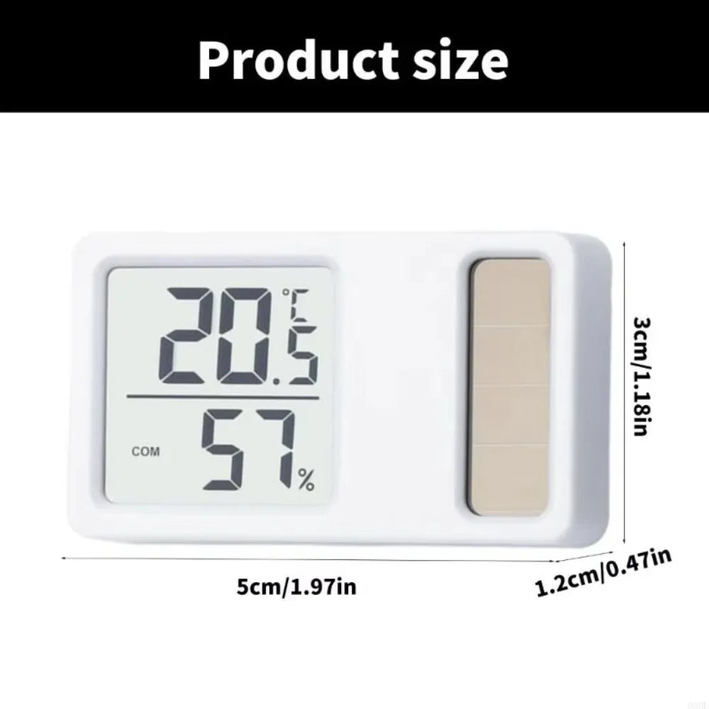 69HF Solar Powered Thermometers Mini High Accuracy Digital Temperature Humidity Measurement Meter Gauge Professional Quake