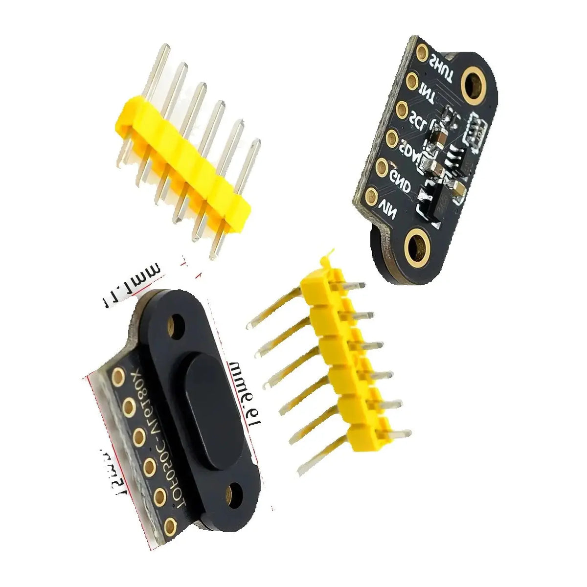 VL6180-VL53L0X/VL53L1X Time of Flight (ToF) Laser Ranging Sensor Module TOF050C TOF200C TOF400C 50CM/2M/4M IIC For Arduino STM32 Quake