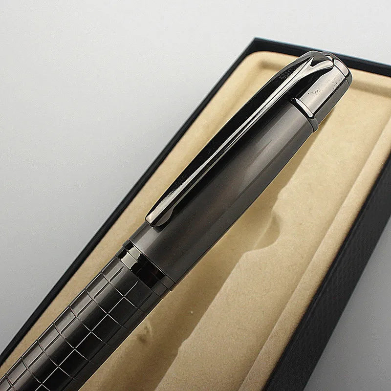 High Quality Full Metal Lattice Shape Luxury Ballpoint Pen Business Men Birthday Gift Writing Pen SCHOOL STATIONERI Quake