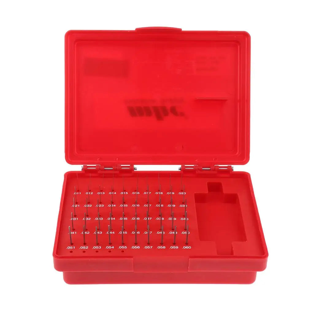 Steel Gauge Block Set Tungsten Material 50pcs Pin Gage Sets Precision Measuring Tool for Workshop Use Quake