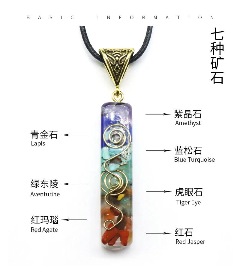 Natural Stone Gravel Pendant Necklace For Jewelry Making DIY Necklace Bracelet Accessory Wholesale Quake